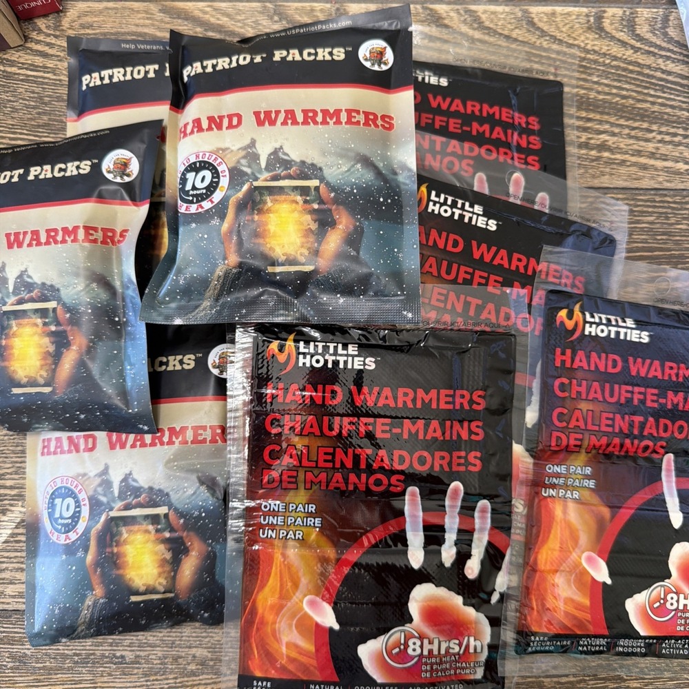 Hand Warmer Pouches Set Patriot Packs And Little Hottie 14 Packs Total Outdoors